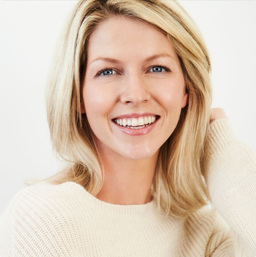 Stock image of a smiling girl